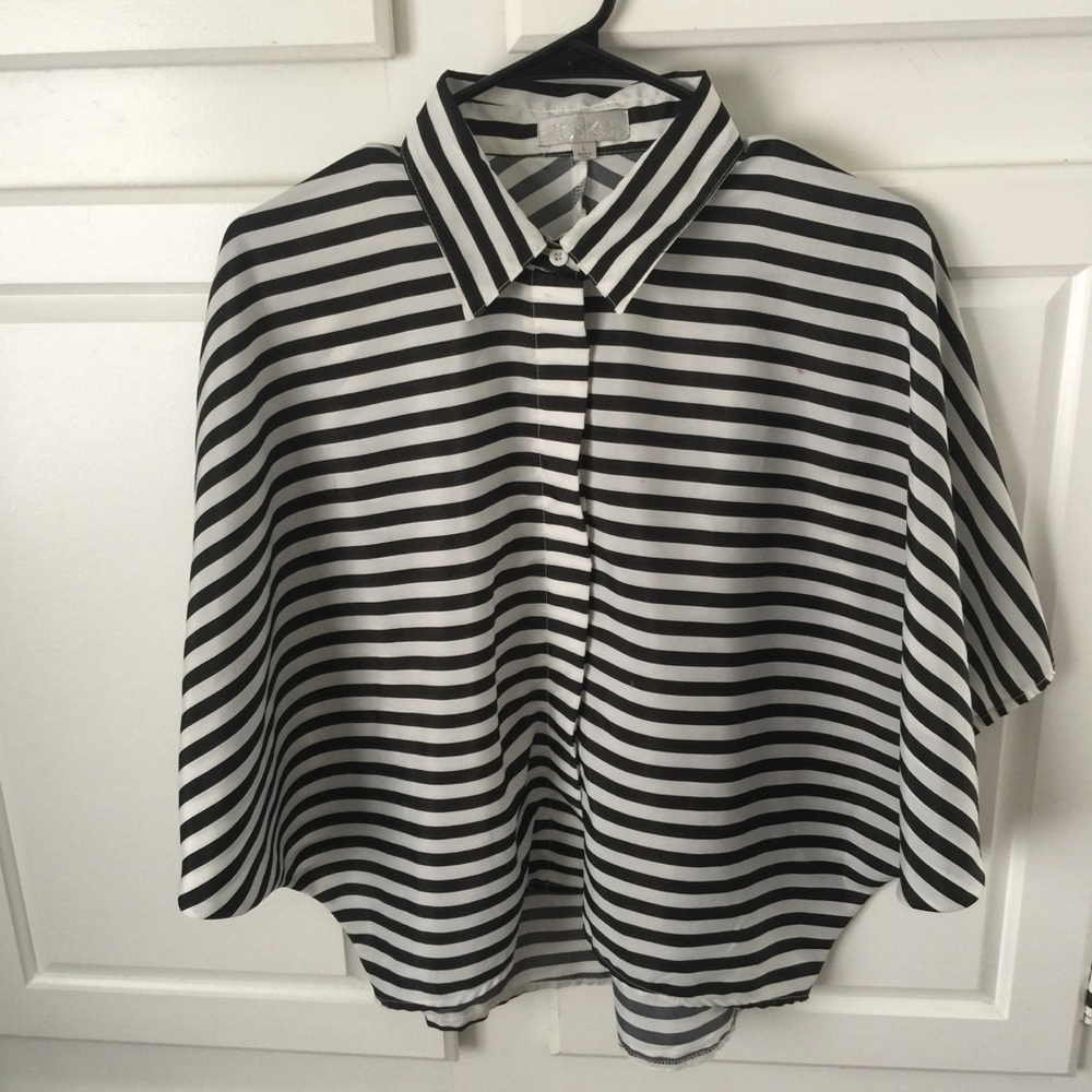 Black/White Blouse